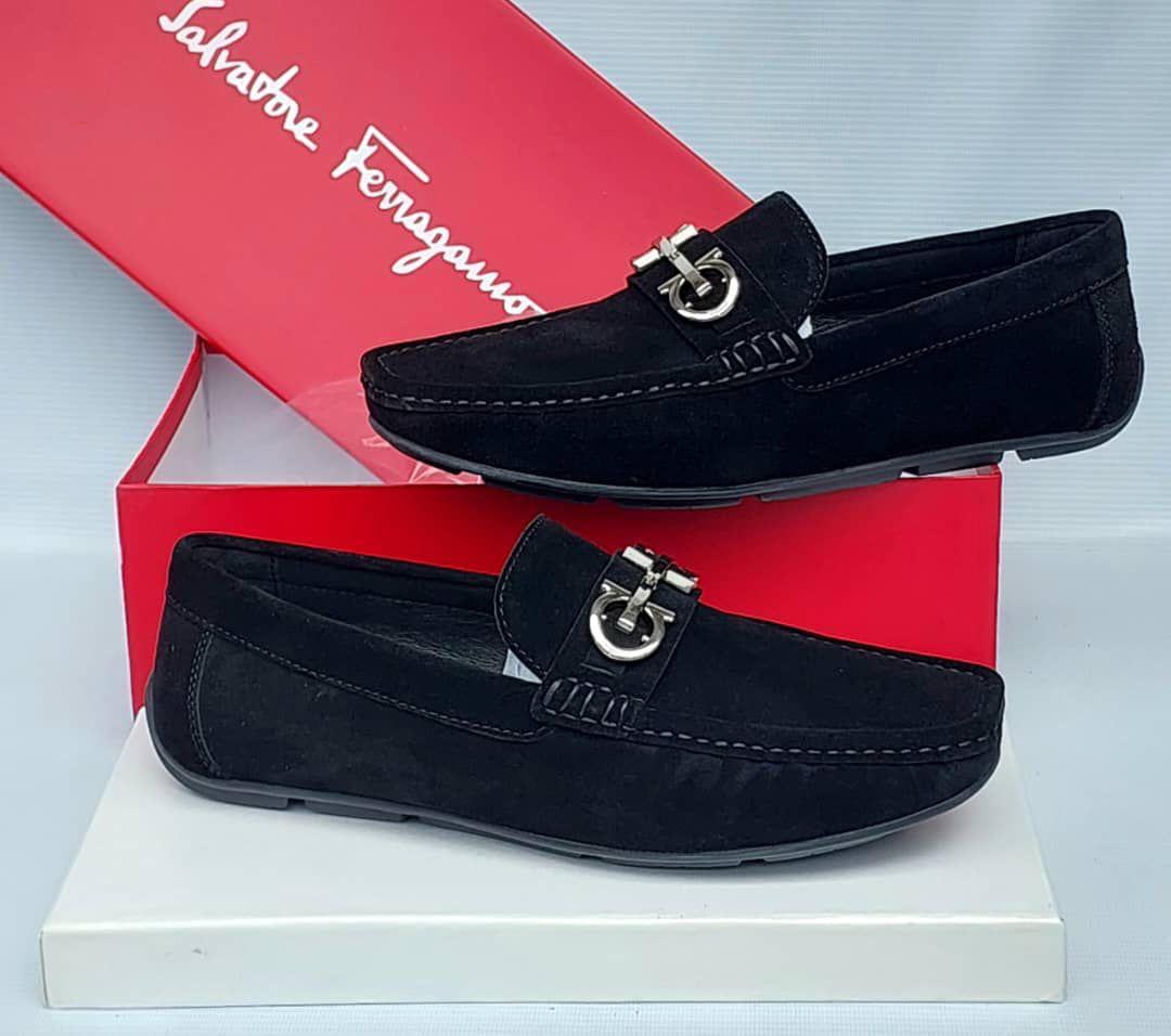 Salvatore Ferragamo Black Suede Loafers 1 Salvatore Ferragamo Black Suede Loafers