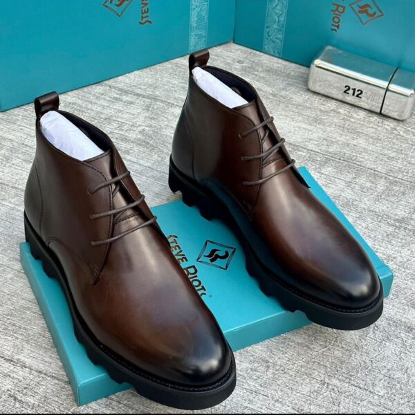 Steve Riots Brown Leather Chukka Boots