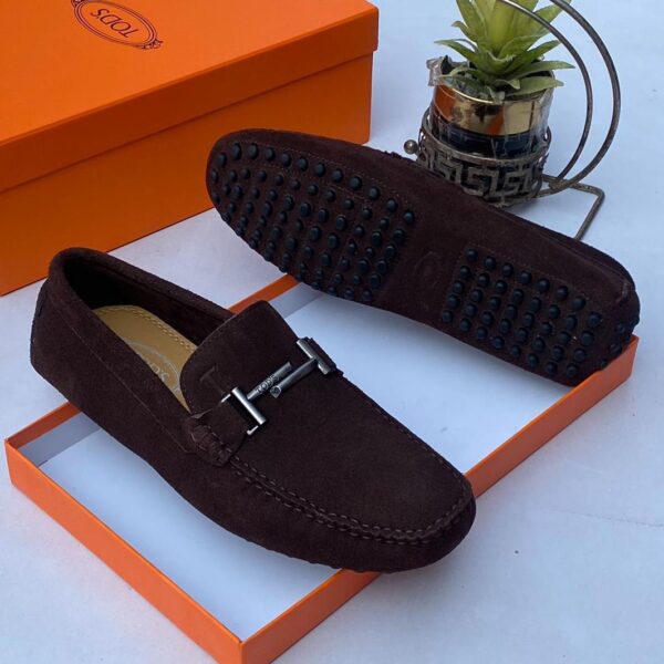 Tod’s Brown Suede Loafers