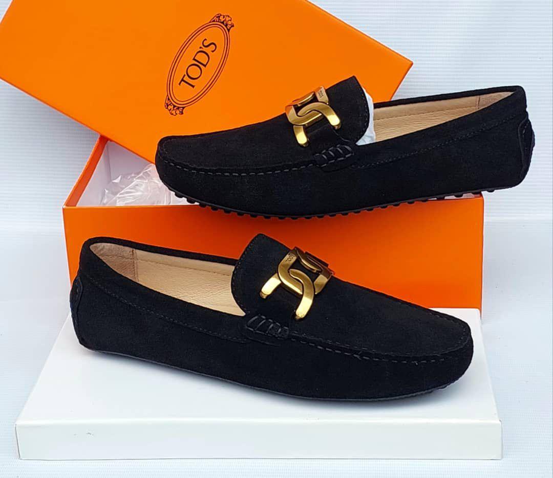 Tod’s T Timeless Gommino Bubble Black Suede Loafers Tod’s T Timeless Gommino Bubble Black Suede Loafers
