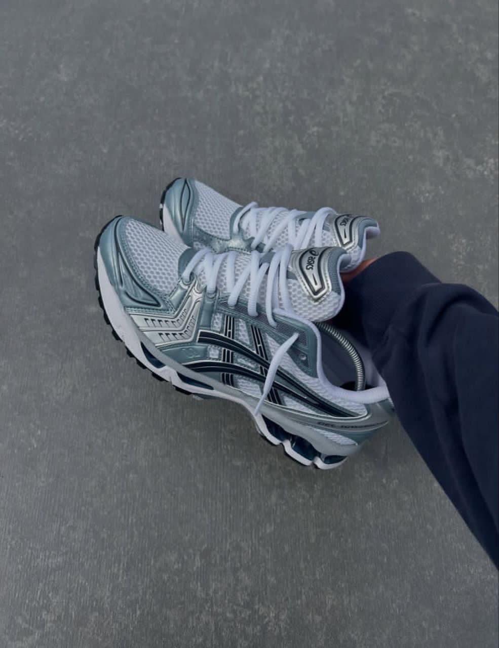 WhatsApp Image 2026-05-06 at 7.40.00 AM (1) ASICS GEL-KAYANO 14 – 'White/Pure Silver' Metallic Tech Runner - Image 1