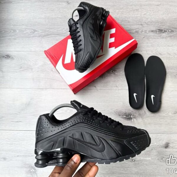 Nike Shox R4 Sneakers in All-Black