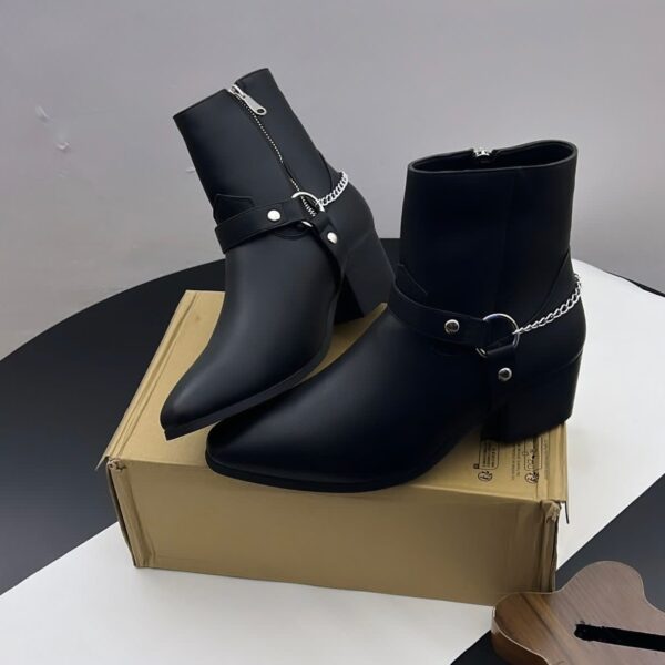 Men’s Black Harness Boots