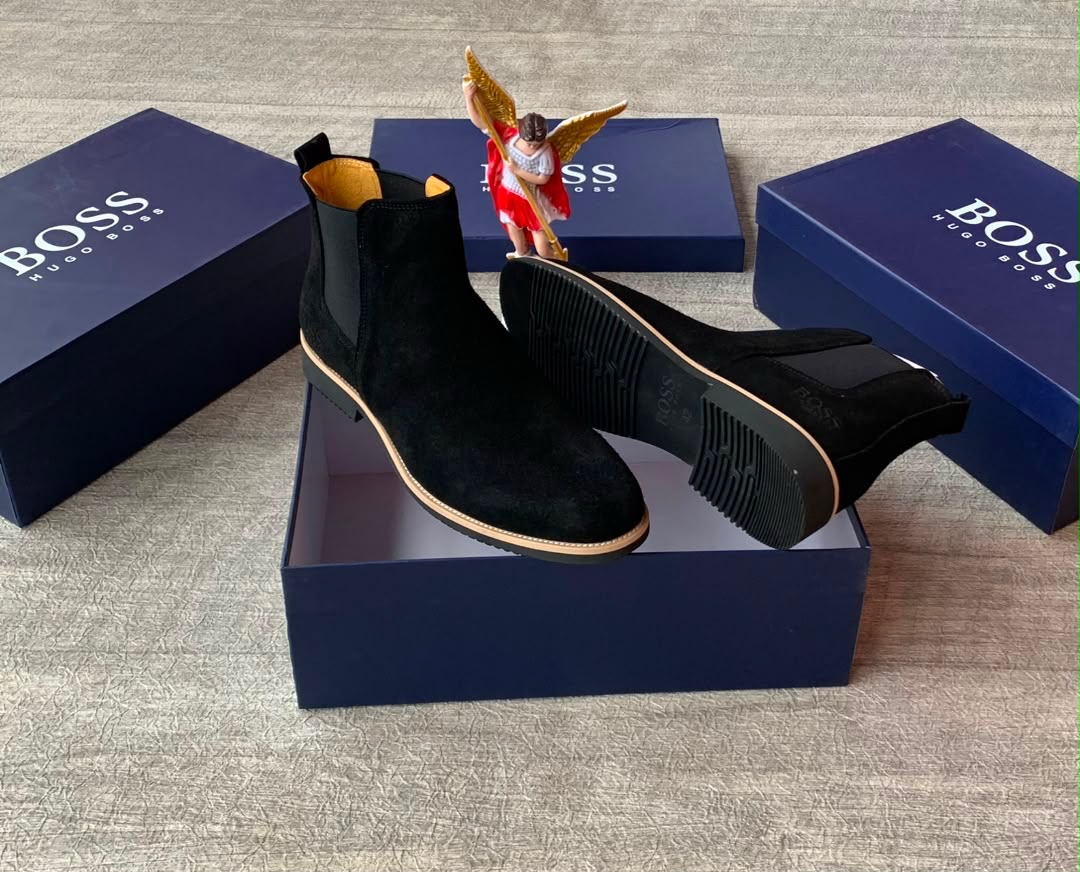 Men’s Black Suede Chelsea Boots Men’s Black Suede Chelsea Boots