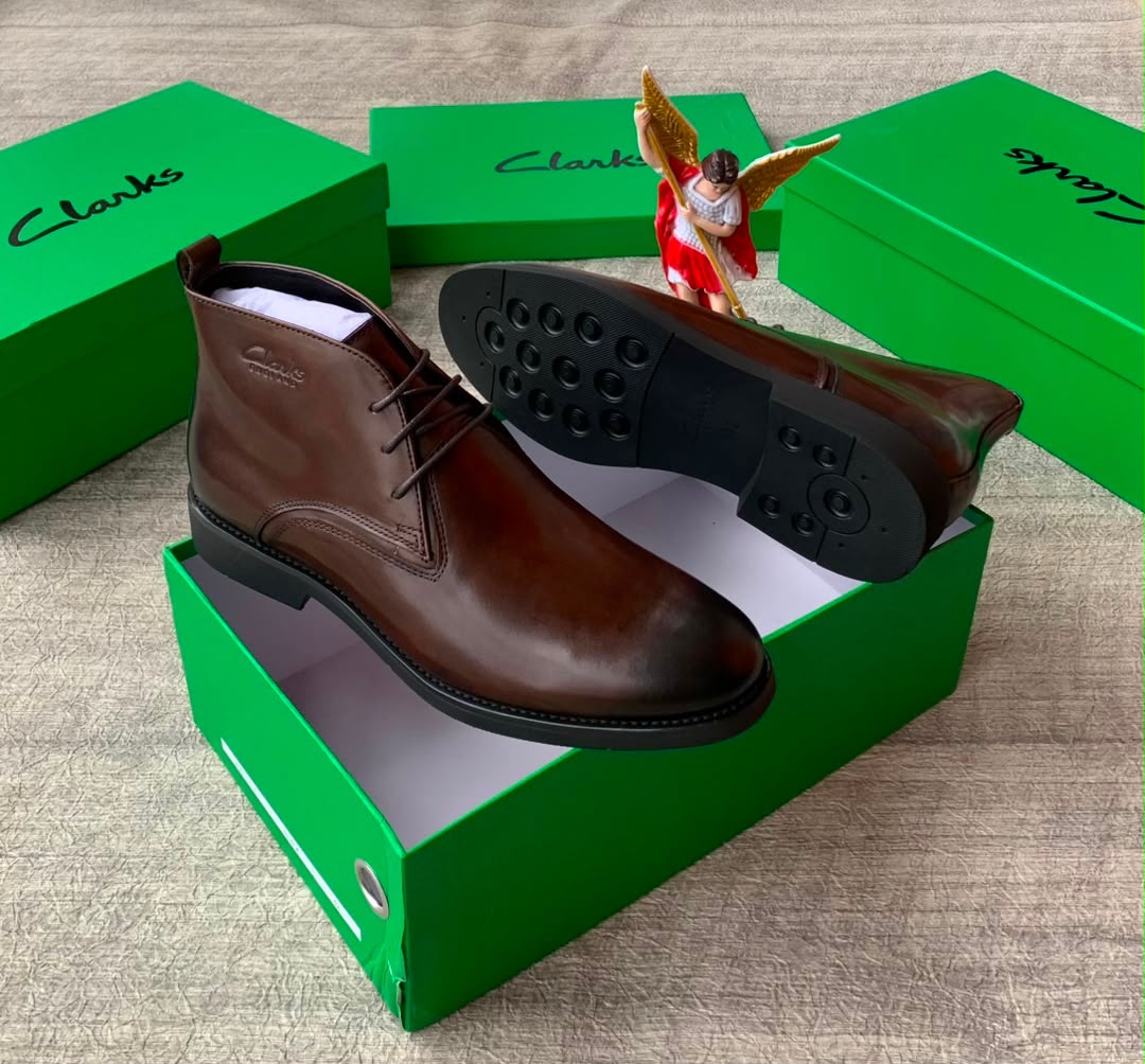 Men’s Brown Leather Lace-Up Boots Men’s Brown Leather Lace-Up Boots