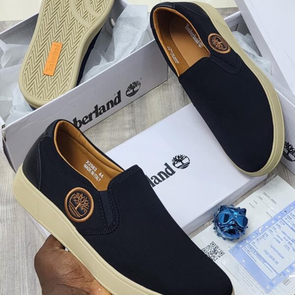 Timberland Men’s Black Slip-On Loafers