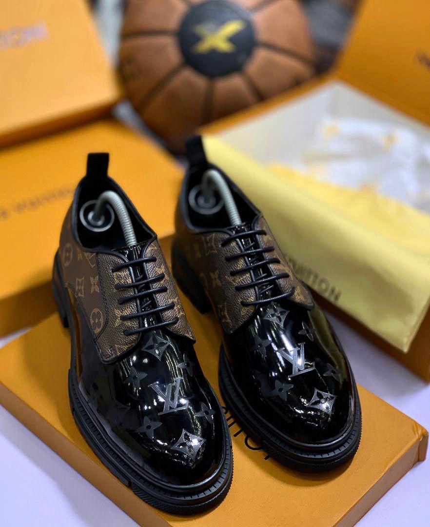 Black Patent Toe Derby Shoes Black Patent Toe Derby Shoes
