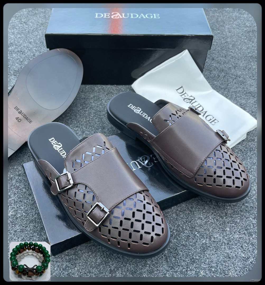 Desaudage Black Luxury Leather Half Shoes Desaudage Black Luxury Leather Half Shoes