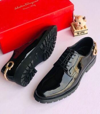 Mens Black Patent Leather Dress Shoes