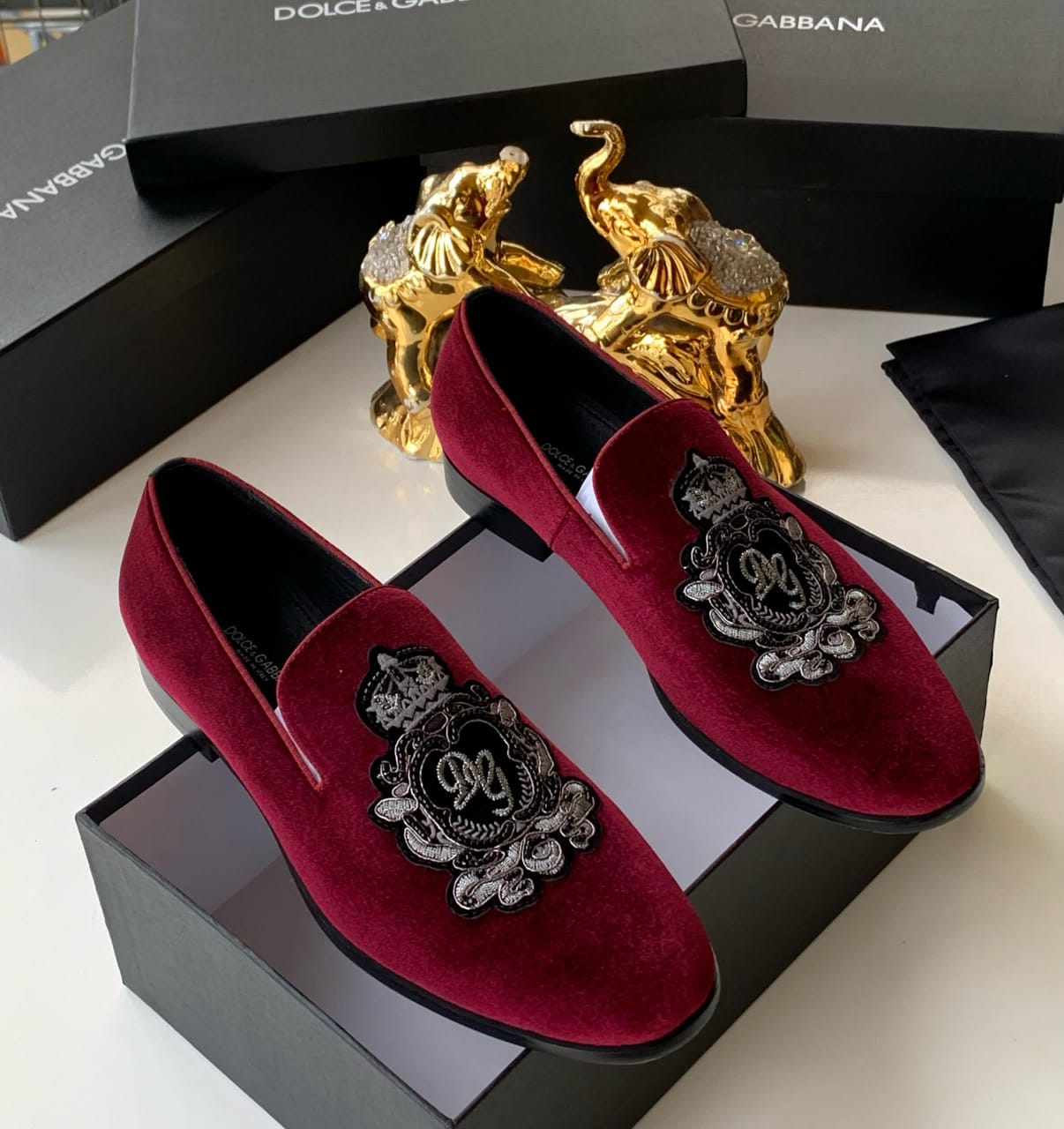 Mens Bordeaux Red Velvet Slippers Mens Bordeaux Red Velvet Slippers