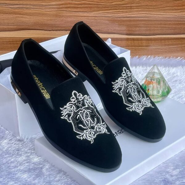 Roberto Cavalli Mens Suede Loafers