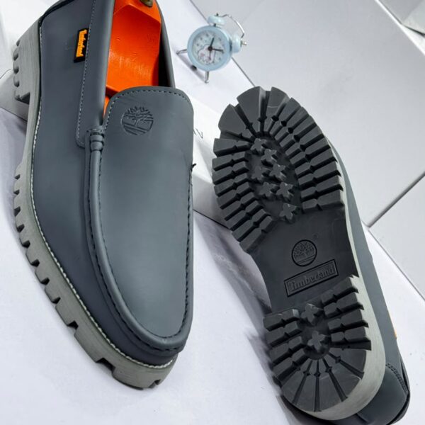 Timberland Mens Black Leather Loafers