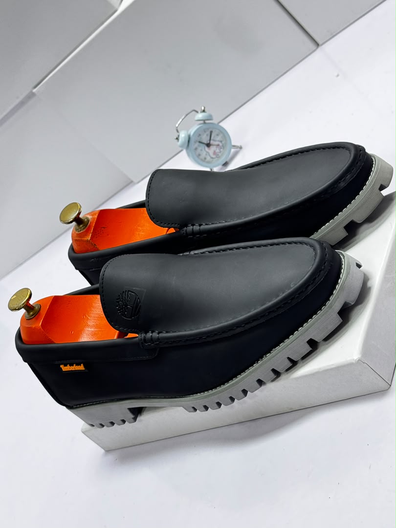 Timberland Mens Black Leather Loafers Timberland Mens Black Leather Loafers
