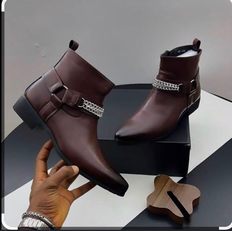 Brown Leather Mens Ankle Boots Brown Leather Mens Ankle Boots