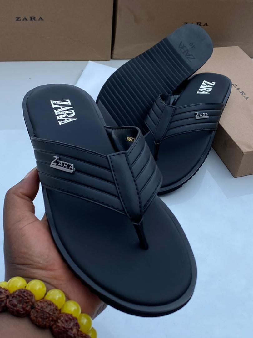 Zara black thong sandals Zara black thong sandals