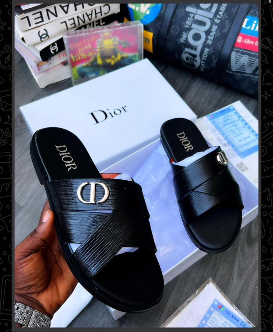 Dior black leather cross strap sandals Dior black leather cross strap sandals