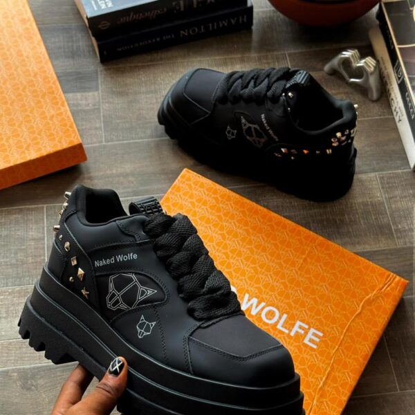Naked Wolfe black platform sneakers