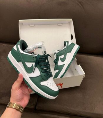 Nike Air Force 1 Low Green White Gucci Themed Mens Luxury Pattern Sneakers Casual Shoes